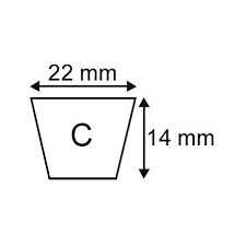 Courroie trapézoïdale type C130
